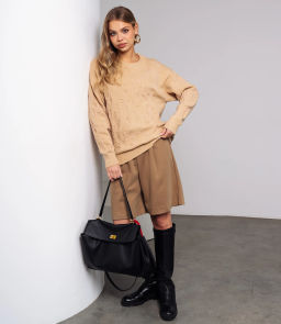 Джемпер #КТ818 (6), бежевый