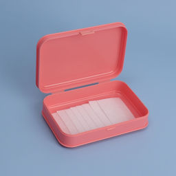 Цена за 2 шт. Органайзер с крышкой, для гигиенических принадлежностей, 14×9.5×3.5 см, розовый