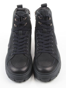 05-AW1002-6M DK. BLUE Ботинки зимние мужские (натуральная кожа, натуральный мех)