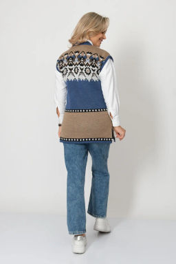 Жилет В 2369/джинсовый