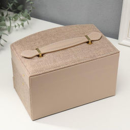 Шкатулка кожзам для украшений Мокко комбинированная 13х15х21,5 см - Simaland фото 6