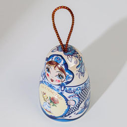 Колокольчик Матрешка На счастье! 7см - Simaland фото 4