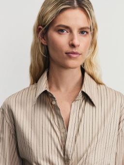 Платье мини асимметричного кроя в полоску / Zarina  фото 7