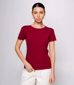 Футболка #КТ9005 (1), бордовый