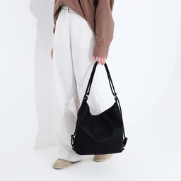 Сумка женская мешок на молнии, цвет чёрный - Simaland фото 7