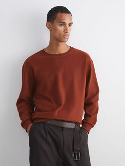 Bisiklet Yaka Erkek Sweatshirt