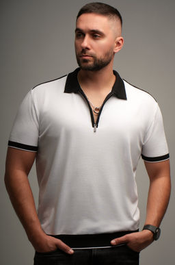 Мужская футболка-поло из вязаного трикотажа Happyfox - Happy fox фото 2