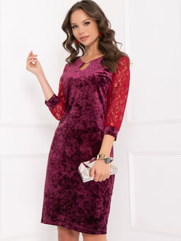 Платье Bellovera 53П4226 бордовый