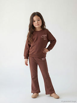 Fiyonk Bask?l? ?spanyol Pa?a Soft Touch K?z ?ocuk Tayt