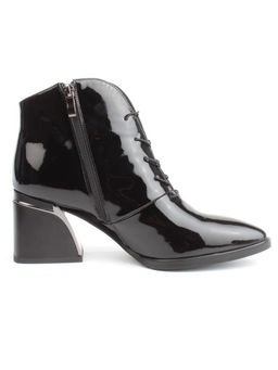 04-Z4229R-2 BLACK Ботильоны демисезонные женские (натуральная кожа, натуральная байка)