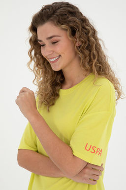 Женская фисташково-зеленая футболка - U.s. polo assn фото 9