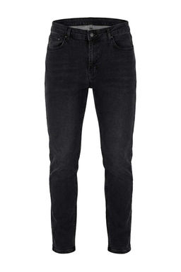 Siyah Slim Fit Esnek Kuma_ Erkek Jeans TMNAW27JE00011