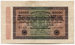 20000 марок 1923 года Германия