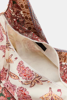 BOLSO ALGOD?N ESTAMPADO PATCHWORK / ?nico - Zara фото 7