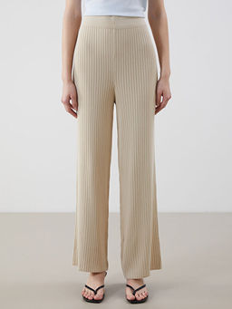 Beli Lastikli Dokulu Kad?n Triko Pantolon