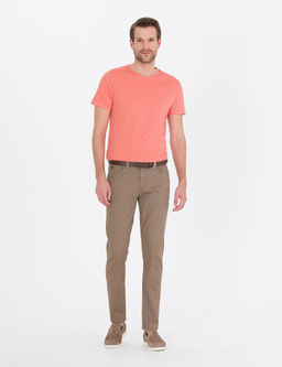 Pembe Slim Fit Basic Ti__rt