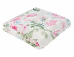 Покрывало-плед Пионы фланель-микрофибра 200*220 см. - Лен поволжья фото 3