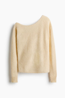 Jersey de un hombro en mezcla de alpaca - H&m фото 2