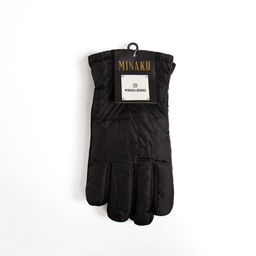 Перчатки зимние мужские MINAKU однотонные, цв.чёрный, р-р 8 (25 см)  фото 4
