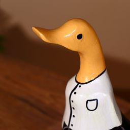 Сувенир «Утка в шлёпках», 27 см, дерево