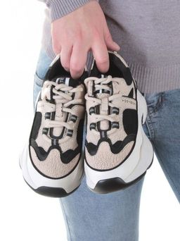 05-FDSJ01-1P BLACK Кроссовки женские (натуральная кожа, текстиль) - Фабричный китай фото 5