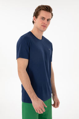 Erkek Regular Fit Bisiklet Yaka Modal Lacivert Basic Ti__rt Sepette S_rpriz _ndirim - U.s. polo assn фото 3