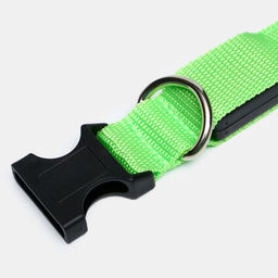 Ошейник с подсветкой размер S, ОШ 35-43 х 2,5 см, 3 режима свечения зелёный - Пижон фото 4