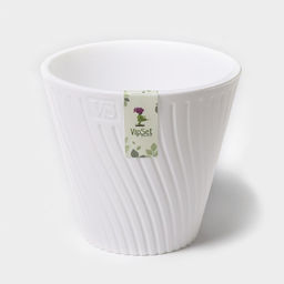 Цена за 2 шт. Кашпо для цветов со вставкой Луи, 1,2 л, цвет белый - Simaland фото 4