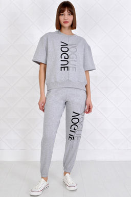 Арт. 2344 Костюм с брюками женский 44-52 (5 шт) Цвет:верх-серый, низ-серый - Калинка фото 11