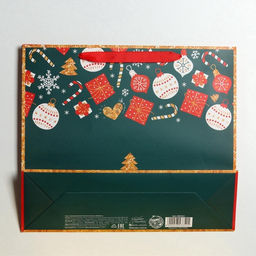 Пакет подарочный новогодний ламинированный Счастья в Новом году, M 30?26?9 см