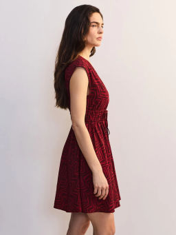 Платье из вискозы с принтом ZR2605012915-208 / Zarina