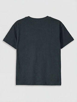 Bisiklet Yaka Minecraft Bask?l? Erkek ?ocuk Ti??rt