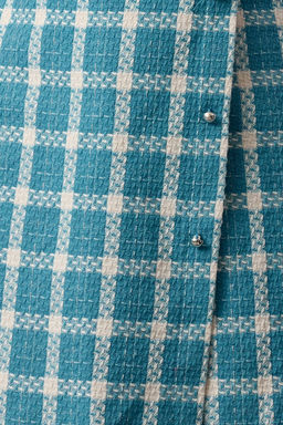 Mavi Ekose / Kareli Dokuma Elbise TWOAW22EL0460