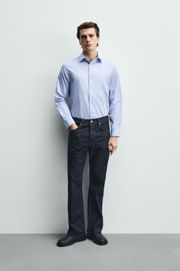 CAMISA REGULAR FIT / Celeste