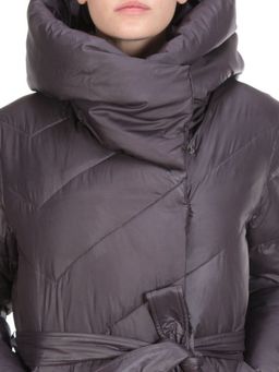 2237 GREY/PURPLE Пальто женское зимнее AKIDSEFRS (200 гр. холлофайбера) - Fashion фото 10