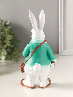 Фигура полистоун «Кролик джентельмен с книжкой», 21.5×10.5 см