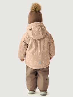 Костюм 7з0426 пудра/какао