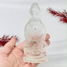 Статуэтка Богиня сострадания Гуань Инь из Горного Хрусталя