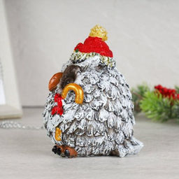 А Фигурка Сова новогодняя 12x13x15 см / CW421-4 /уп 48/Сова символ мудрости и проницательности - Галеонтрейд фото 2