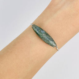 Браслет регулируемый с Моховым агатом - Радуга самоцветов фото 2