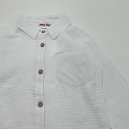 Детская рубашка из муслина GASTON, Белый - Caimano фото 6