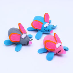 Мышь мягкая вибрирующая, 12 см, микс цветов - Пижон фото 5