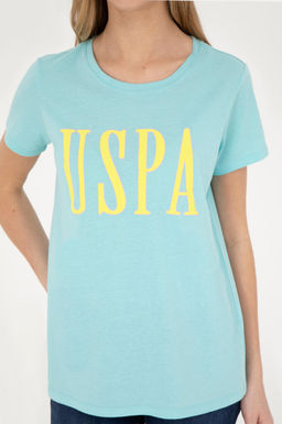 Женская мятная футболка с круглым вырезом - U.s. polo assn фото 13