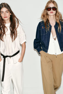 Z1975 DENIM BOMBER JACKET - Zara фото 7