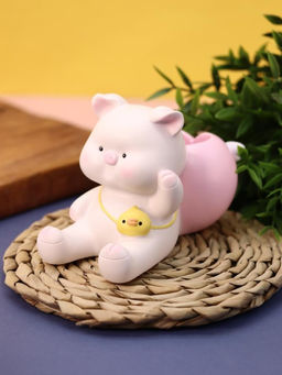 Подставка для канцелярских принадлежностей Luck pig, pink