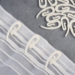 Цена за 1000 шт. Крючок для штор «Улитка», 31×12×2 мм, белый