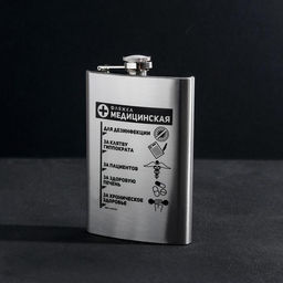 Фляжка Фляжка медицинская, 270 мл