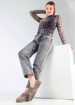 Лоферы туфли 170.2614be. бежевый леопард