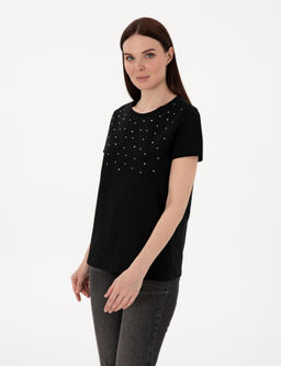 Siyah Regular Fit Ti__rt