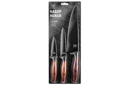 Набор 3 ножей 19,5*2*2,8 см + 23,5*2*2,8 см + 33*2,5*4,6 см Дерево - Elan gallery фото 5